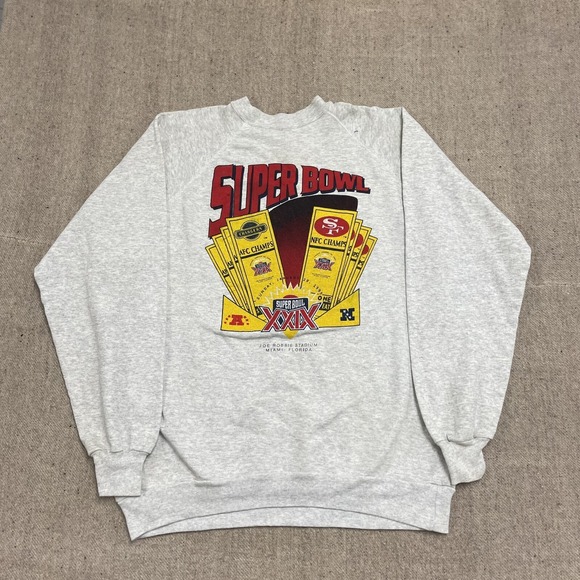 Other - vintage Super Bowl Sweatshirt mens 3XL gray 1990s San Francisco 49ers‎ NFL